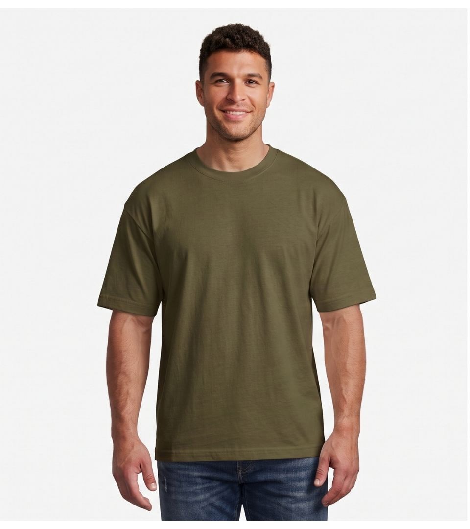 SYPHER VOLUME Tee — Vintage Moss Olive - Front View
